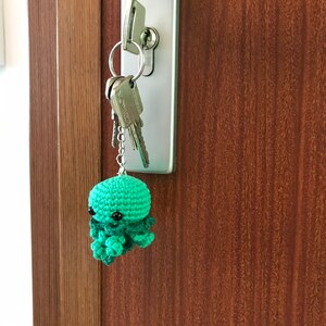 Amigurumi keychain crocheted jellyfish image 5