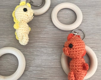 Amigurumi Keychain - Seahorse Crocheted