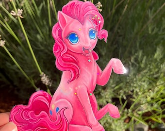 Pinkie Pie | MLP | My little pony | Handmade vinyl sticker | holographic