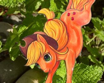 Applejack | MLP | My little pony | Handmade vinyl sticker | holographic