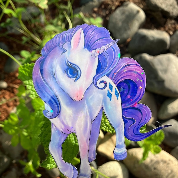 Rarity | MLP | My little pony | Handmade vinyl sticker | holographic