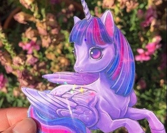 Twilight Sparkle| MLP | My little pony | Handmade vinyl sticker | holographic