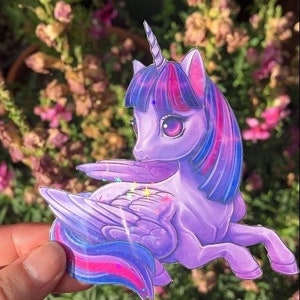 Twilight Sparkle| MLP | My little pony | Handmade vinyl sticker | holographic