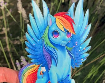 Rainbow Dash | MLP | My little pony | Handmade vinyl sticker | holographic