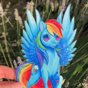 Rainbow Dash | MLP | My little pony | Handmade vinyl sticker | holographic