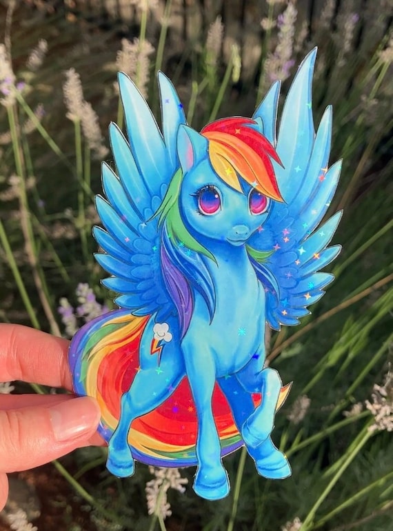 Rainbow Dash | MLP | My little pony | Handmade vinyl sticker | holographic
