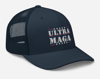Geborduurde Ultra MAGA-hoed - Trump 2024-snapbackpet