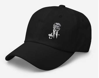 Trump Middle Finger Dad Hat - Trump 2024 Cap