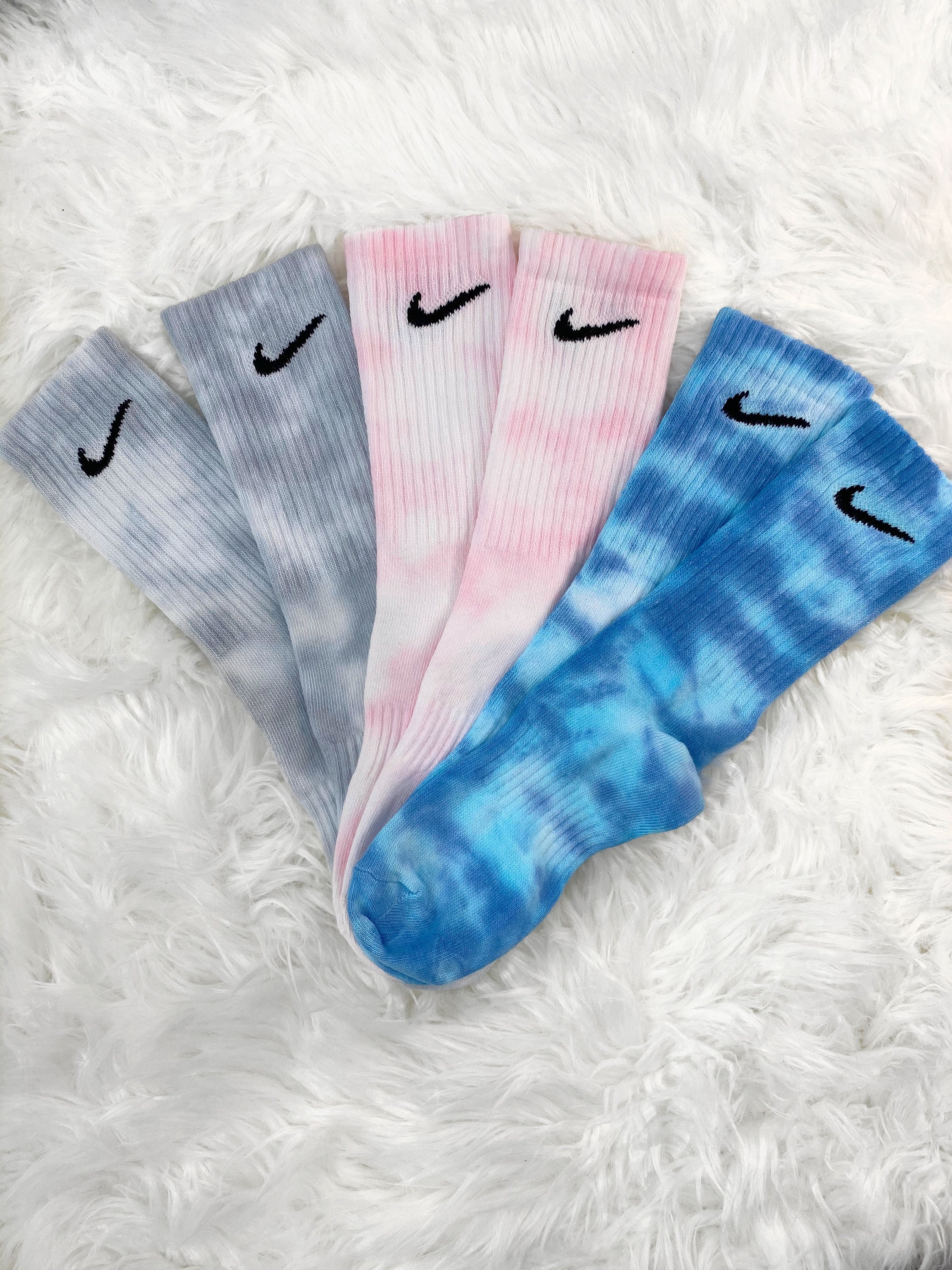 Custom Nike Tie Dye Socks Bleach Dye Nike Socks Unisex | Etsy