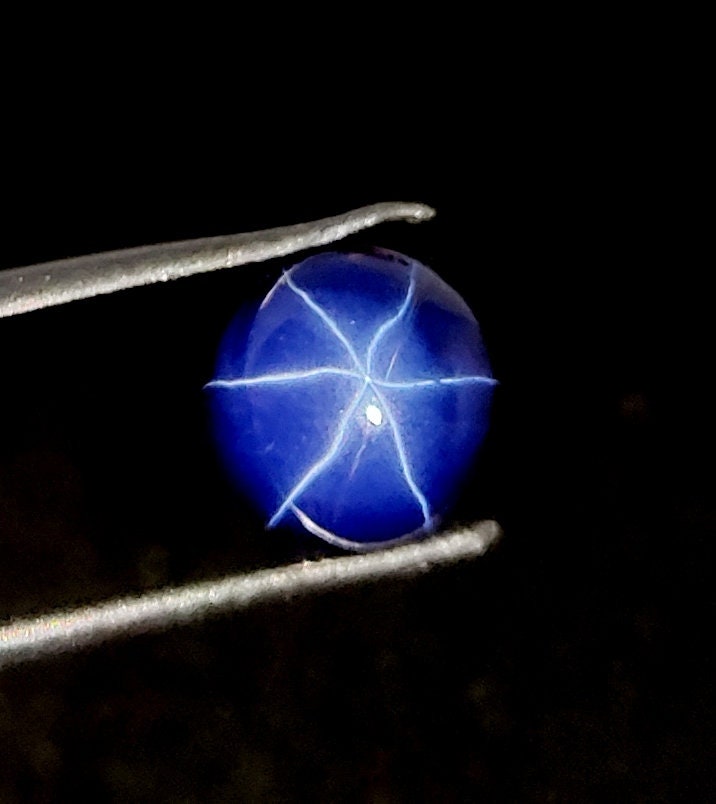Top Quality Loose Gemstones Unheated 10mm Blue Star Sapphire Round Cut AAAAA 