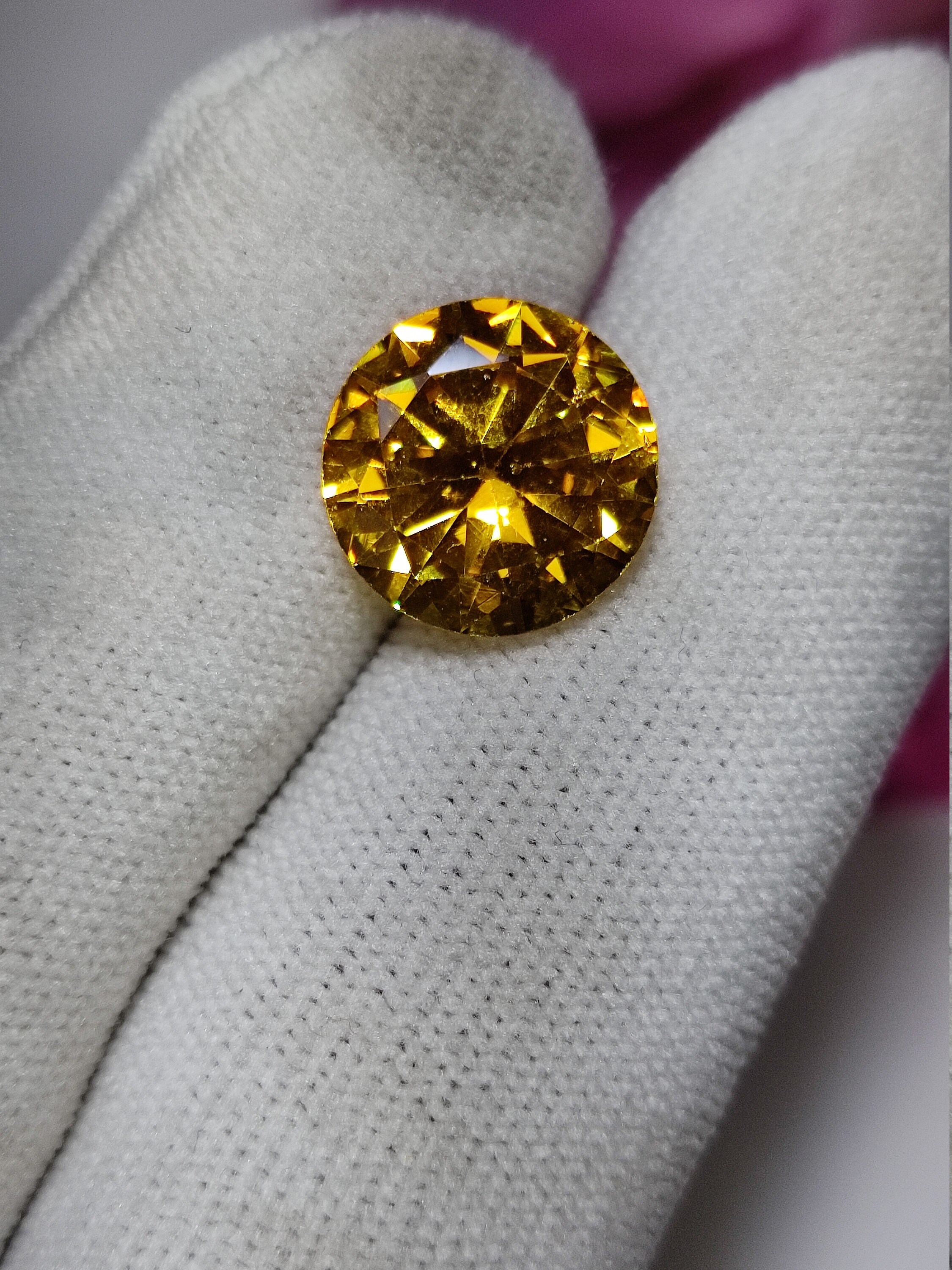 NATURAL YELLOW ZIRCON Gemstone Round Shape Pair Yellow Zircon Etsy