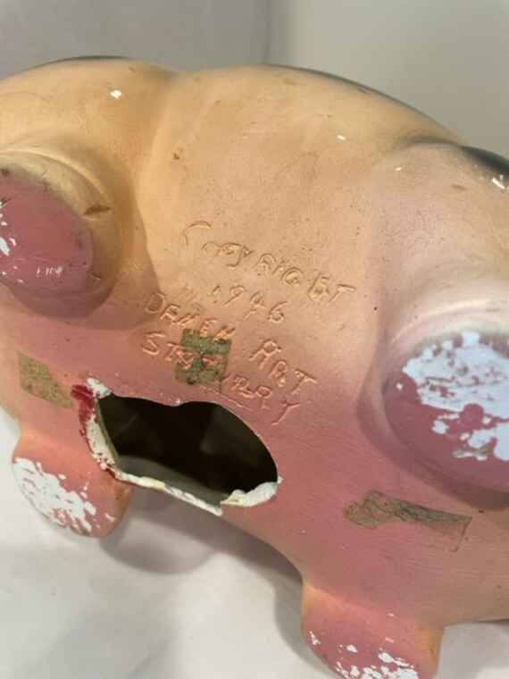 Ceramic Piggy Bank 1946 - Etsy