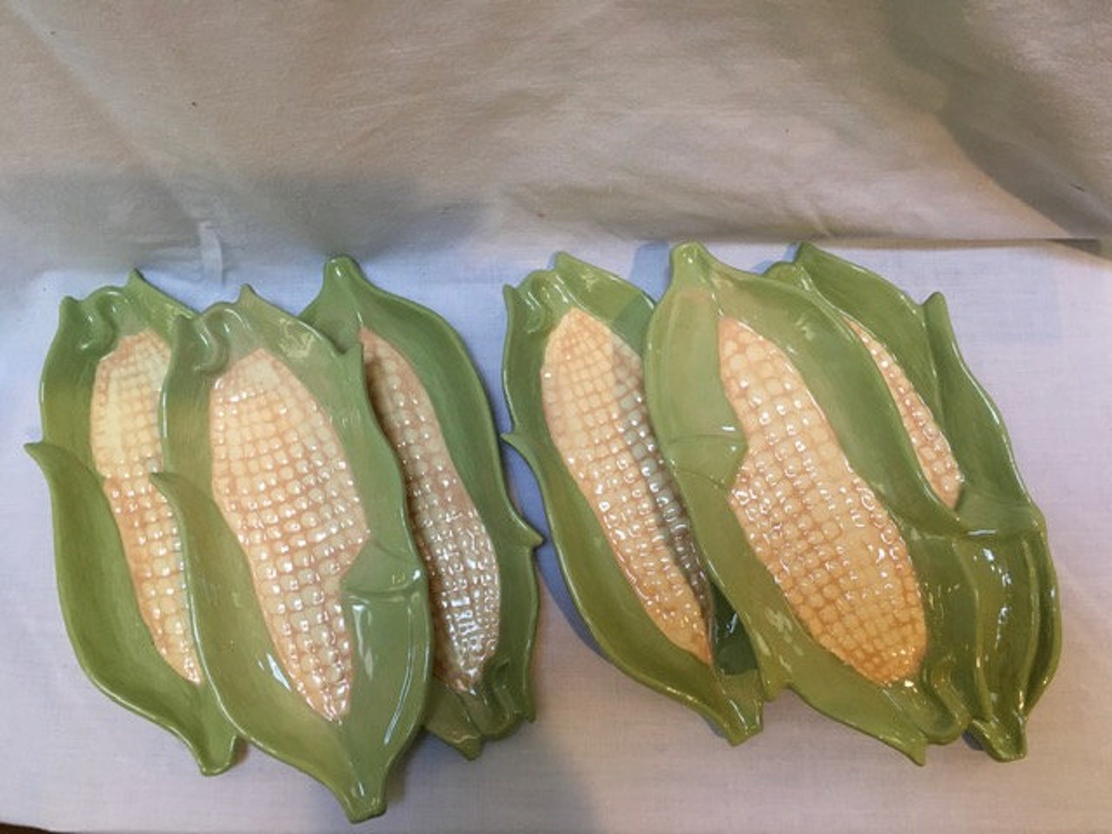 Vintage Ceramic Corn Dishes 6 included Etsy
