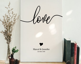 Personalisierte Leinwand Etsy