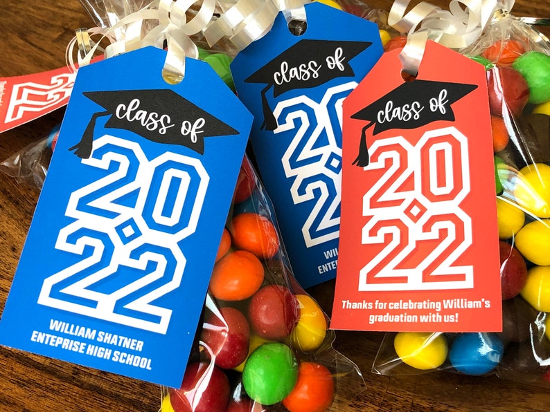 Class of 2022 Graduation Party Favor Tags PRINTABLE Etsy