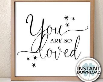 You Are So Loved | SVG | Cutting Files | Valentines Day | Cricut Silhouette | INSTANT DOWNLOAD