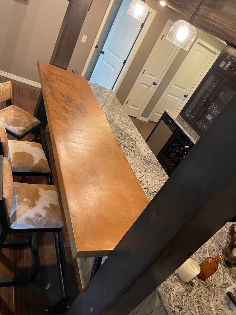 Copper Bar Top Etsy