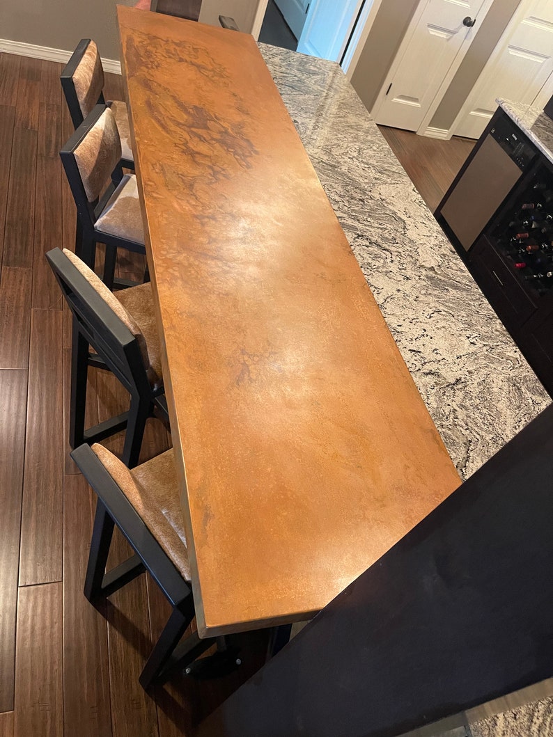 Copper Bar Top Etsy