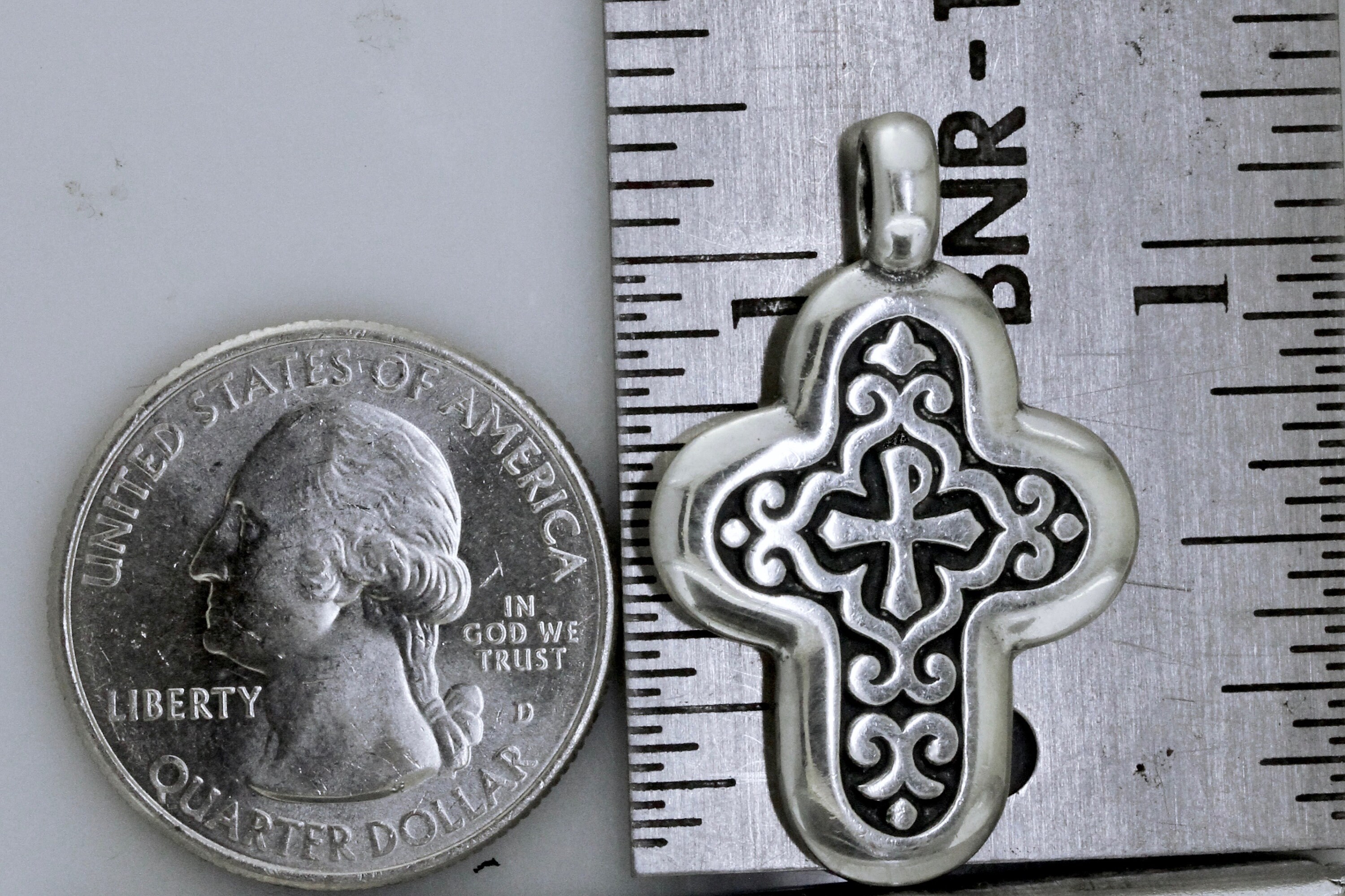 Retired JAMES AVERY Reversible Cross Pendant Sterling ...