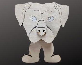 Dog Eyeglass Holder | Gifts for Canine Lovers | Doggie Decor - unpainted