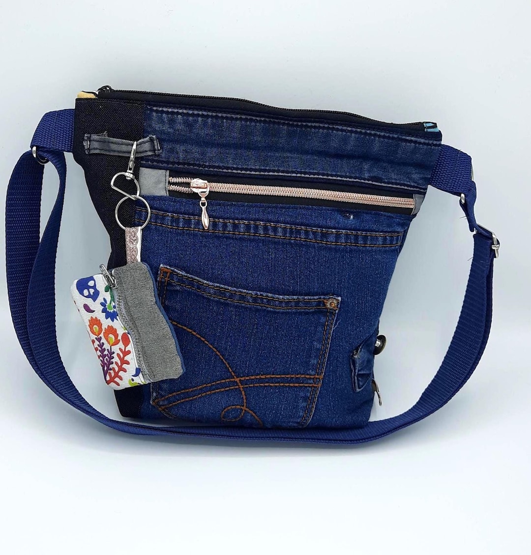Fazer Bolsa Saco Sacola Feita De CalÇa Jeans Bolsa Jeans Upcycling