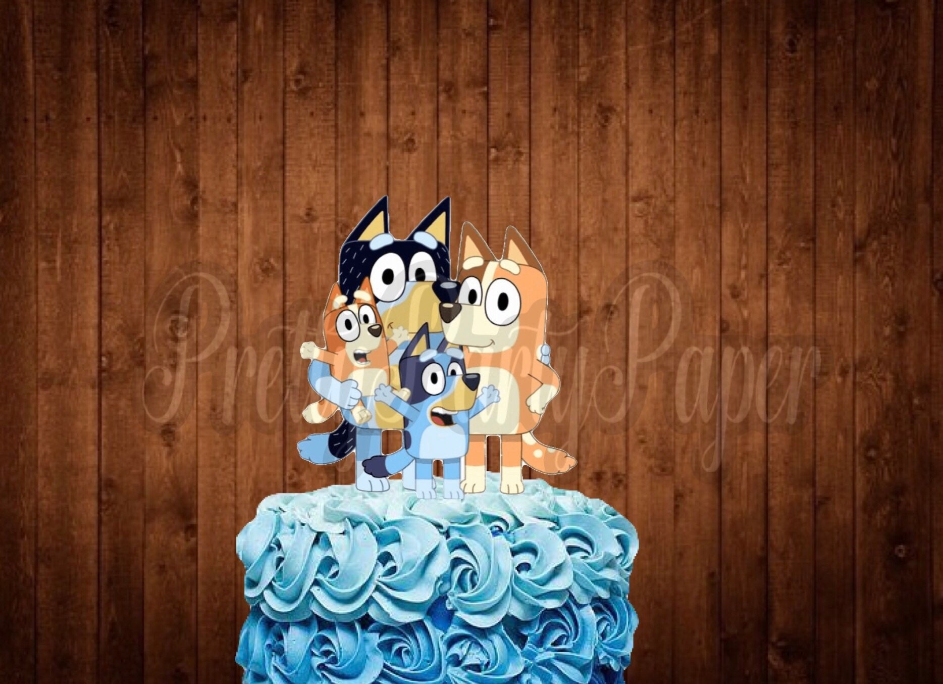 Bluey Cake Topper Etsy