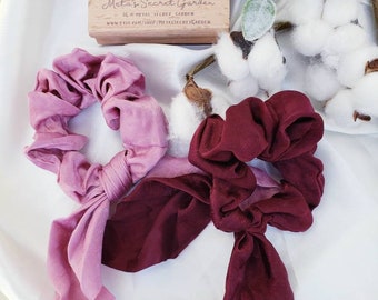 Bunny Ears hair accessories//hair ties//hair ribbon//hair scarf scrunchie//hair bows//bunny ears scrunchies
