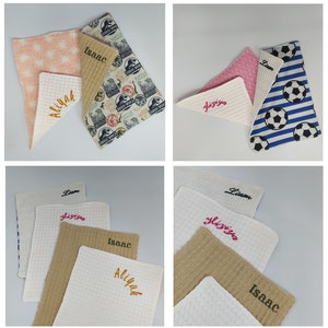 Tovagliolo per bambini, personalizzato - salviette da tavola, pasto, mensa, merenda, cameretta - riutilizzabili, zero rifiuti