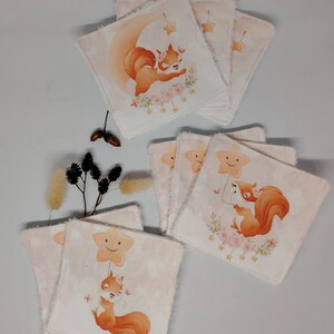 Toallitas desmaquillantes de esponja de bambú y algodón Oeko-Tex, para el culito del bebé, para desmaquillar o toallita juego de 8 imagen 2