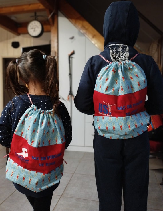 Borsa piscina zaino personalizzato per piscina in cotone - Main Image