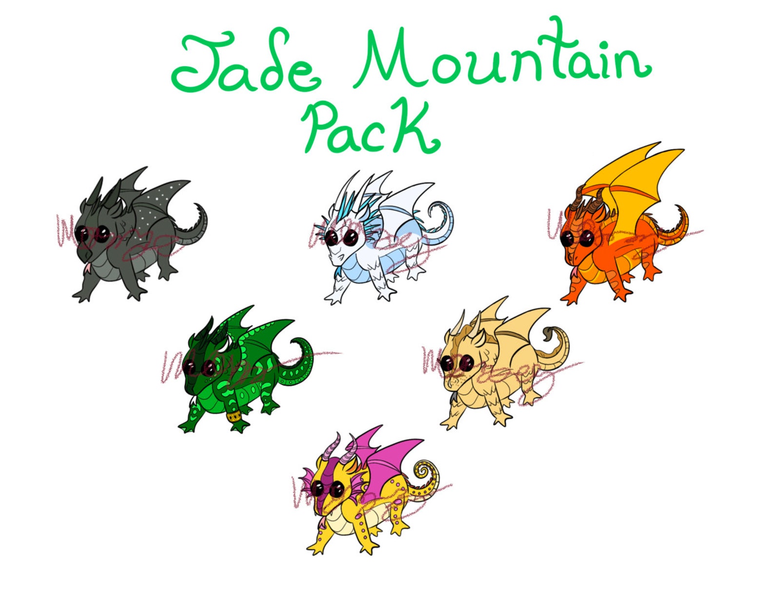 Jade Rabbit Sticker Jade Mountain Sticker Pack - Etsy