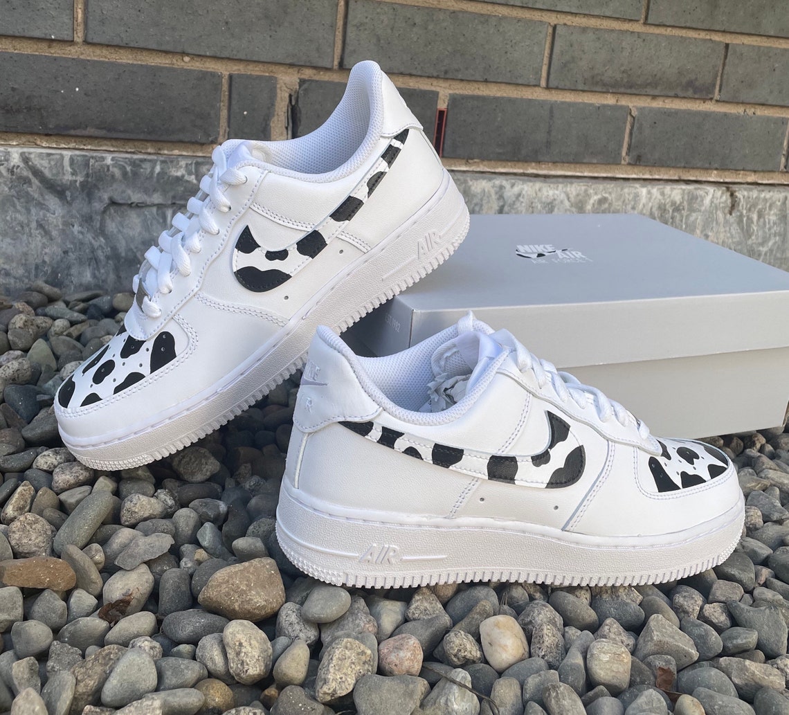 cow print air force 1