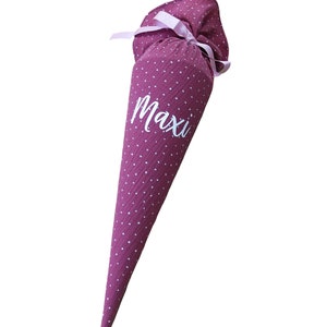 Cono escolar para hermanos de 35 cm con cartón en blanco