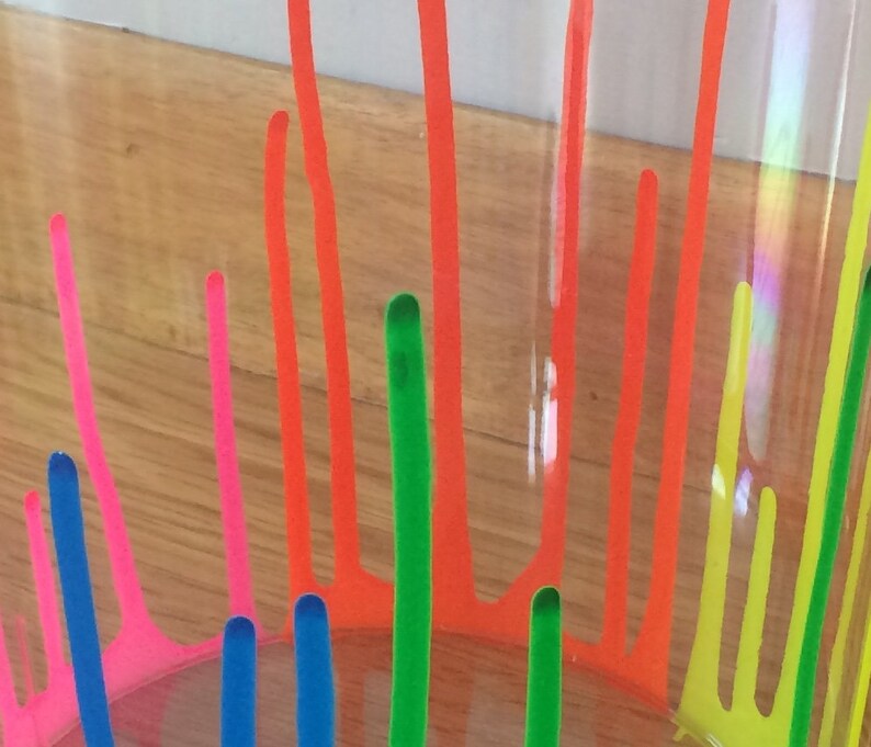 clear plastic garbage can