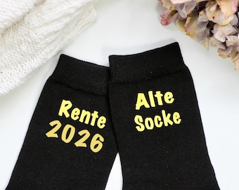 Retirement 2026 Socks - Old Sock Print - Retirement Gift Grandma