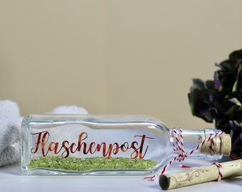 Personalized graduation money gift - message in a bottle for high school graduation 2026 - Bachelor's degree, Master's degree, vocational training, Master craftsman qualification, completed studies