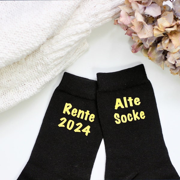 Rente 2024 Strümpfe - Alte Socke Print - Renteneintritt Geschenk Oma