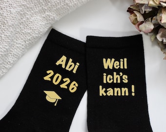 Graduated in 2026 - Socks - Because I can - Lucky socks - Graduation gift