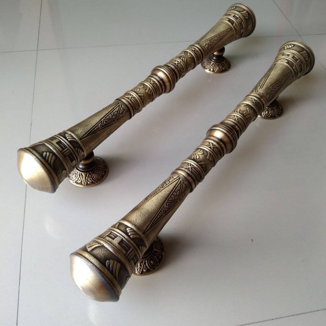 Ethnic Antique DOOR HANDLE With Japan Carved Motif and Etsy