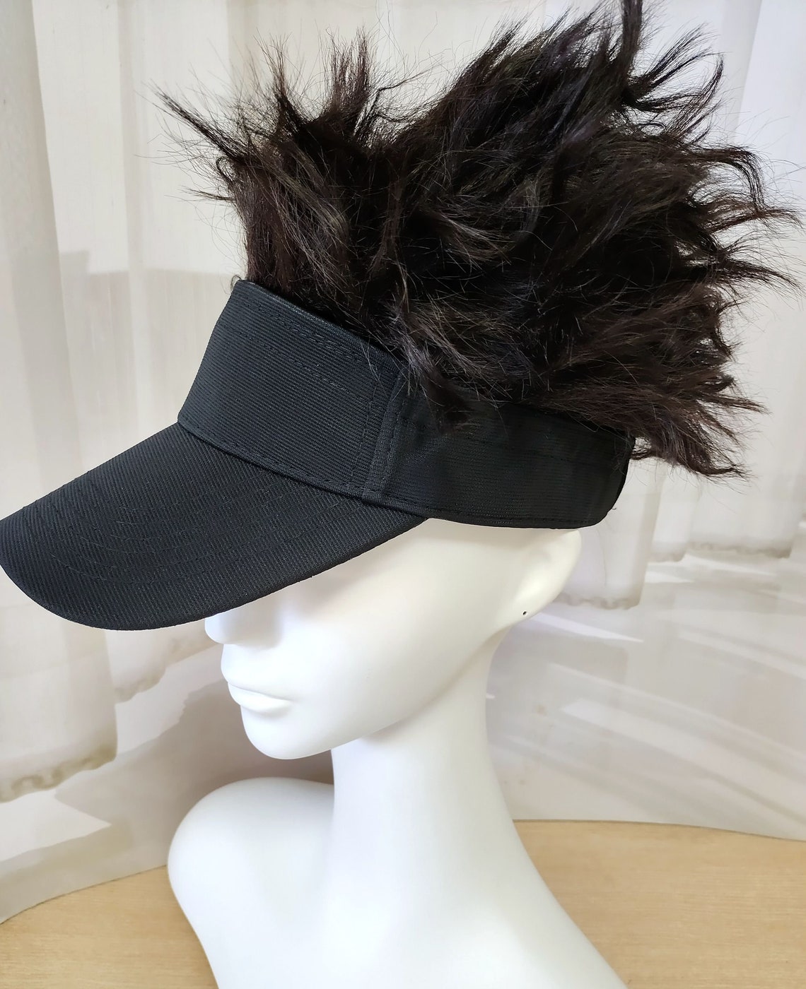 Men's Novelty Flair Spiked Hair Visor Sun Funny Golf Etsy