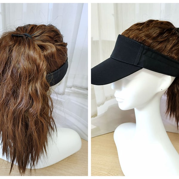 Baseball Cap With Attached Ponytail Etsy