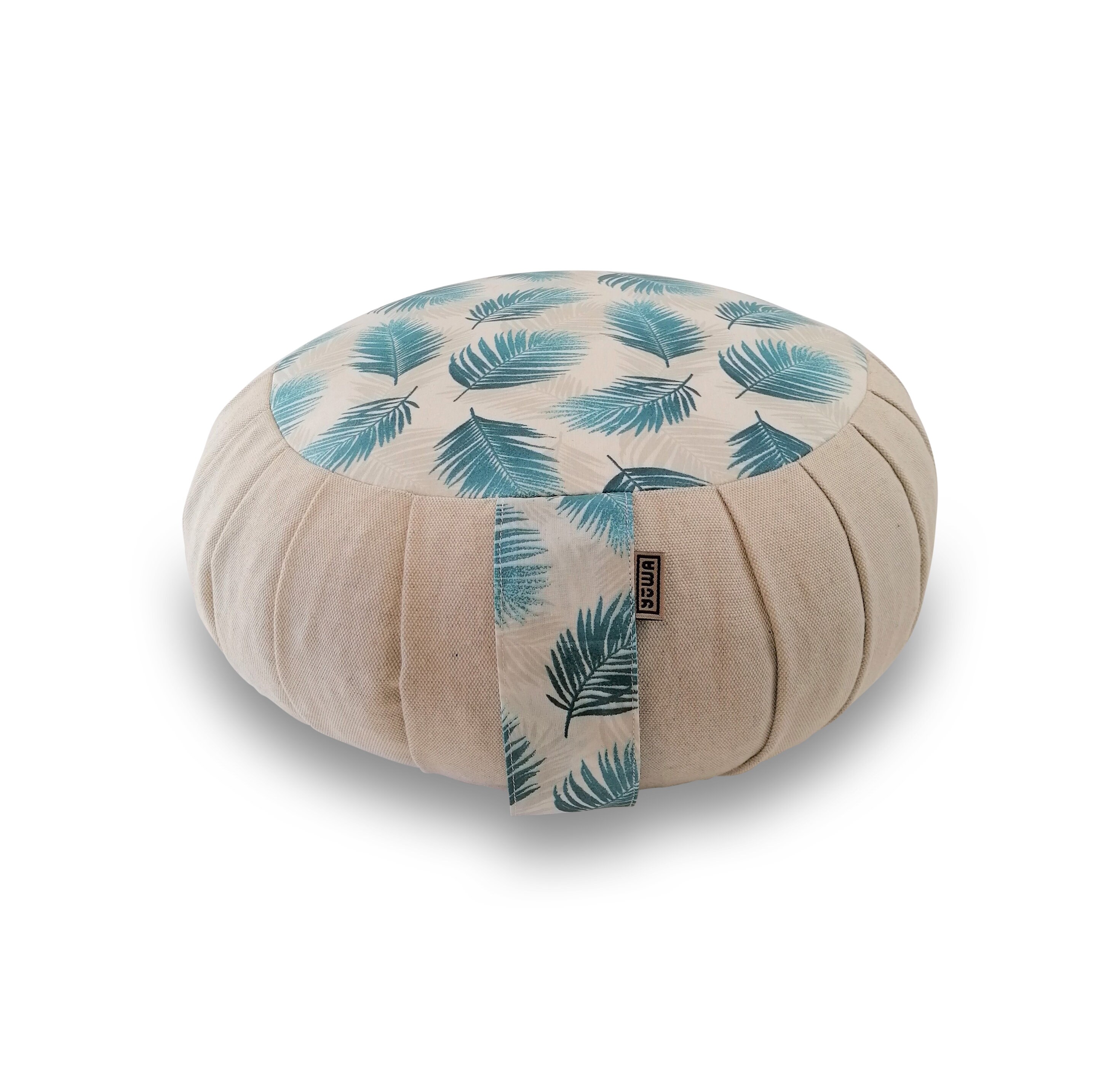 Zafu Plume d'ange/Coussin de Méditation, Sol et Yoga Artisanat Français Fait Main Coton Oeko-Tex Gar