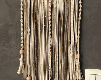 decorazioni murali macramè
