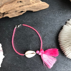 Pink boho bracelet