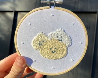 dumpling embroidery // dim sum embroidery