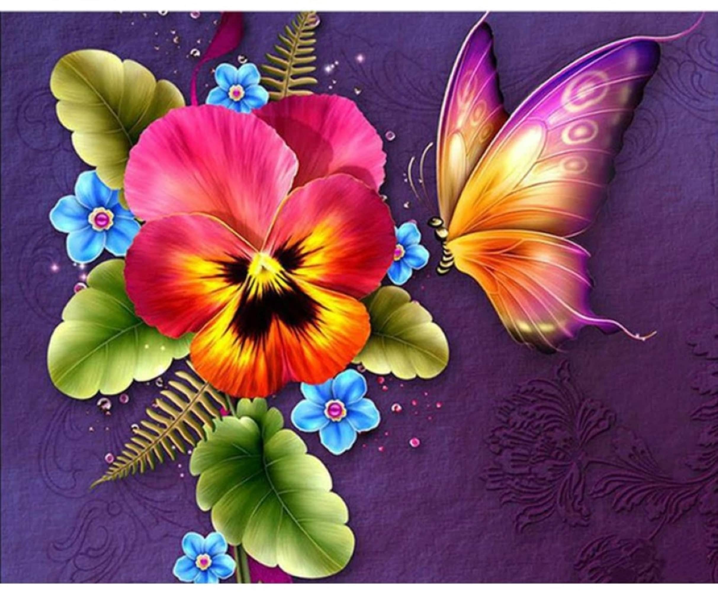 Diamant-Malerei 5D voller Diamant-Wand-Malerei handbemalt | Etsy