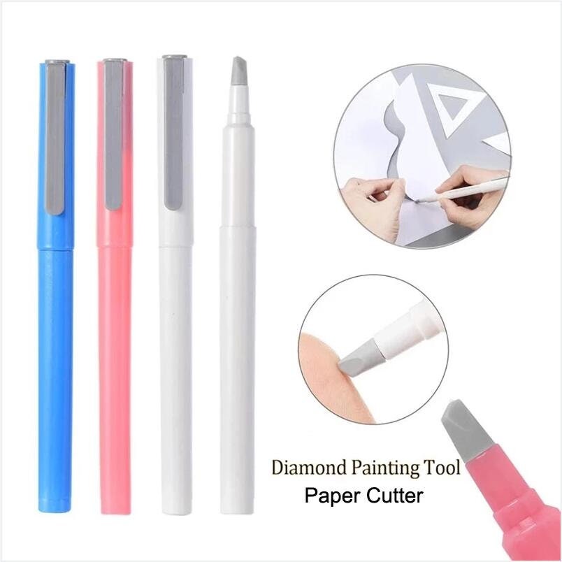 Buy DIY Diamond Painting Accessories Paper Cutter Perfectly Painting Pen  Shaped Hand Safety Protect Paper Cutter Mosaic Tool Knife Online in India 