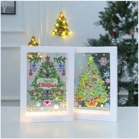 Diamond Painting DIY Desktop Christmas Tree Diamond Painting Ornaments  Decoration Plaque