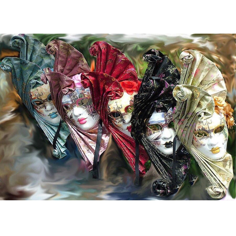 Premium Diamond Art Kit 'Carnival Masquerade' – Carreau Diamond