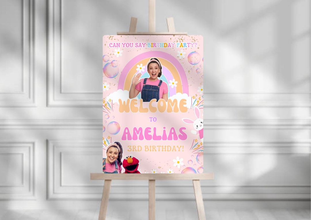 Editable Ms. Rachel Welcome Sign, Ms. Rachel Banner, Birthday Sign ...